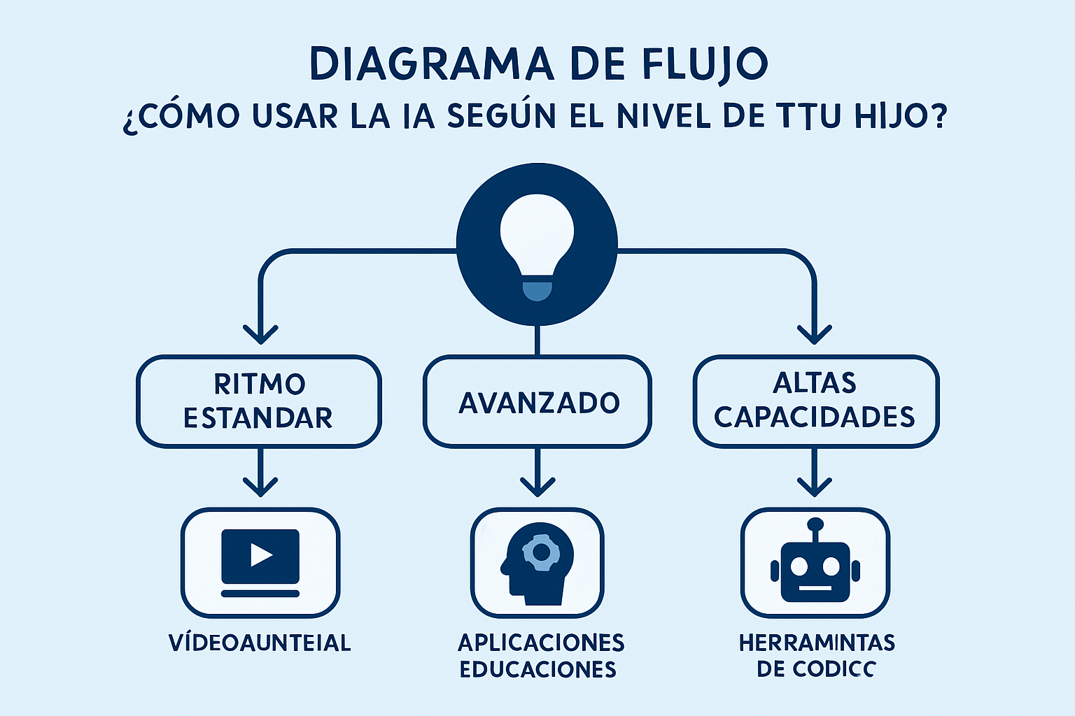 Niño con altas capacidades explorando conceptos avanzados con una herramienta de IA en una tablet